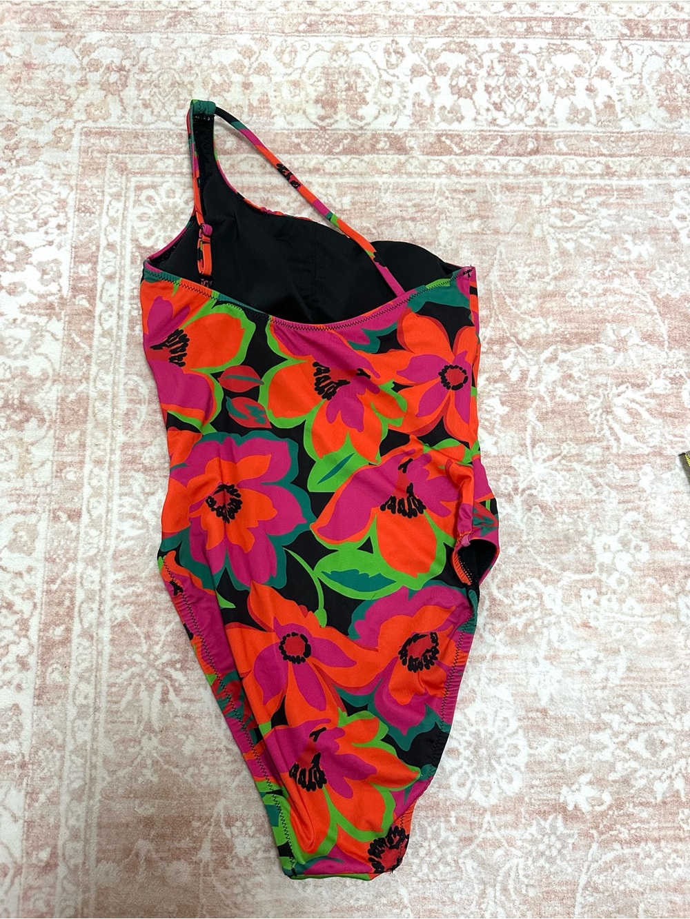 🌺One-Shoulder Floral Swimsuit One Piece - Picture 3 of 10